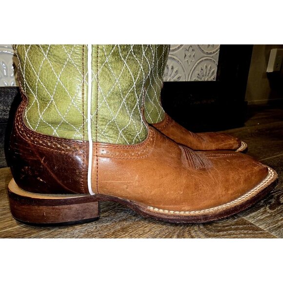 Twisted X RARE Peanut Leather Foot/Olive Stock (Men Sz 9D/10.5 Woman) - Picture 2 of 11